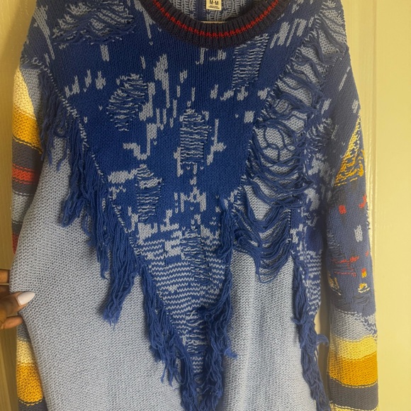 Urban Outfitters BDG Marlon Spliced Pullover Knit Sweater - Picture 5 of 6